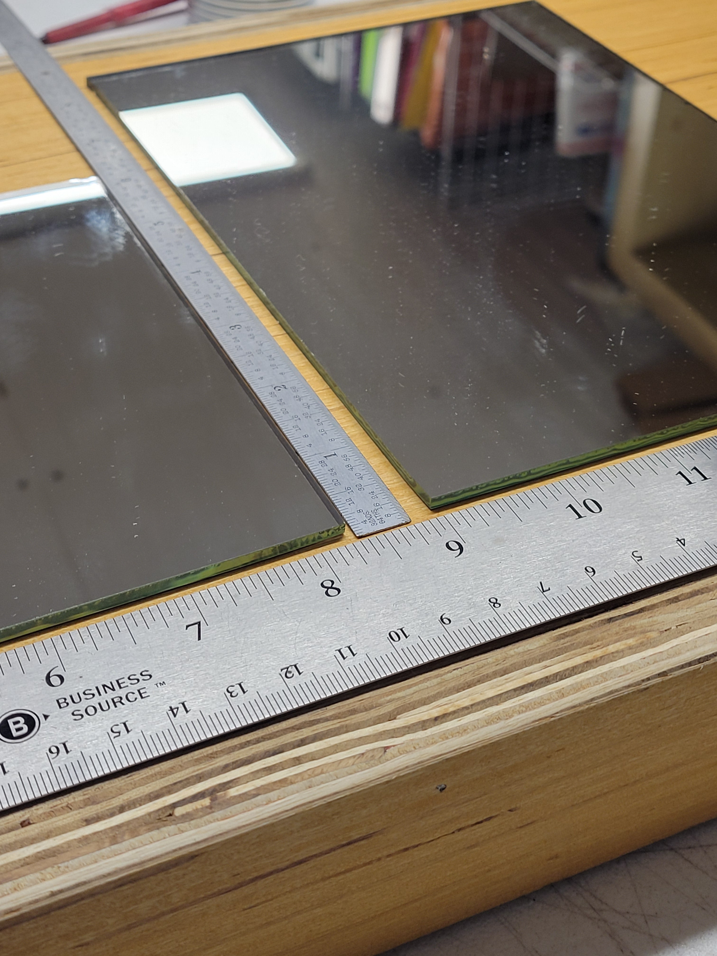 Mirror Glass Sheets- 2 Sheets (6"x8")
